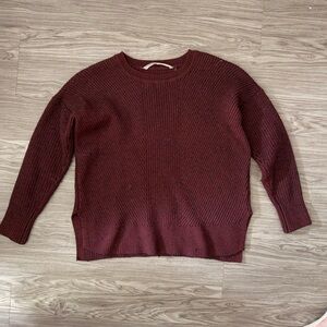 Athleta Red Cowl Neck Sweater